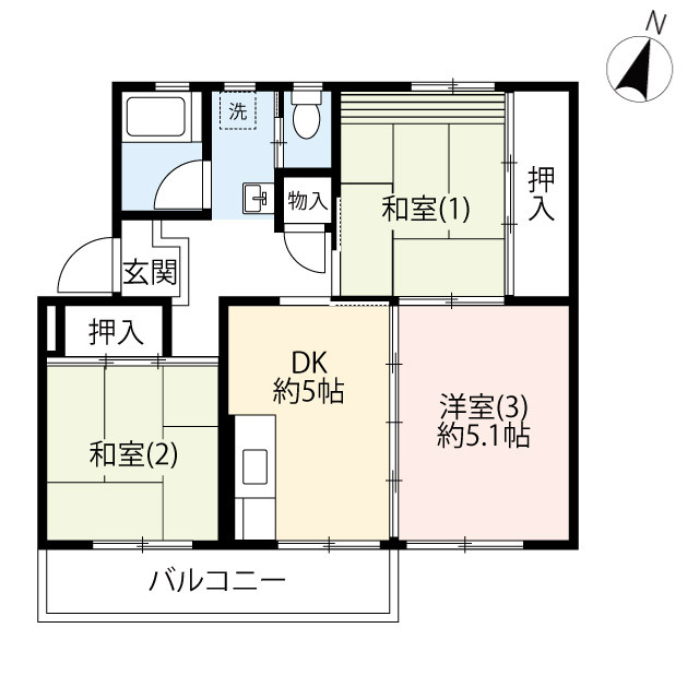 ＵＲ鶴川の間取り