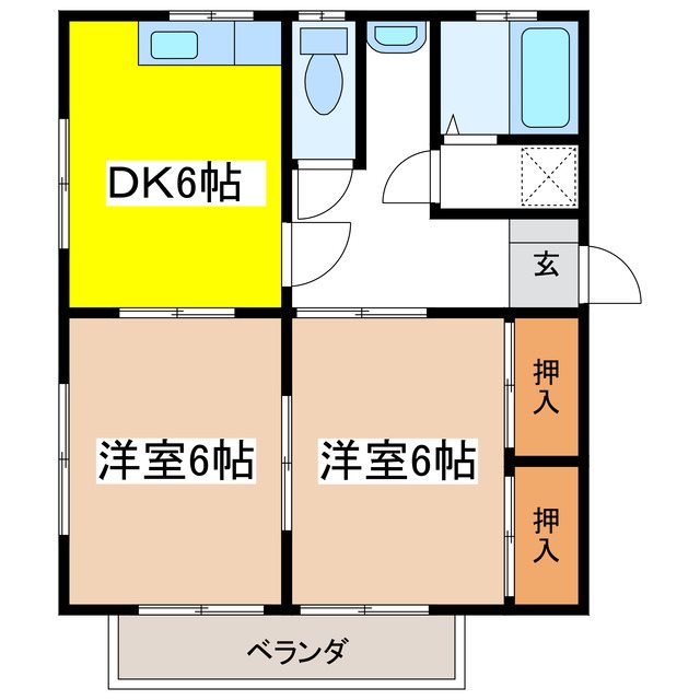 レスト松沢の間取り