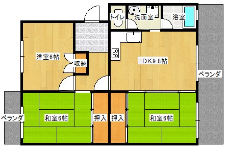 グランシャリオの間取り