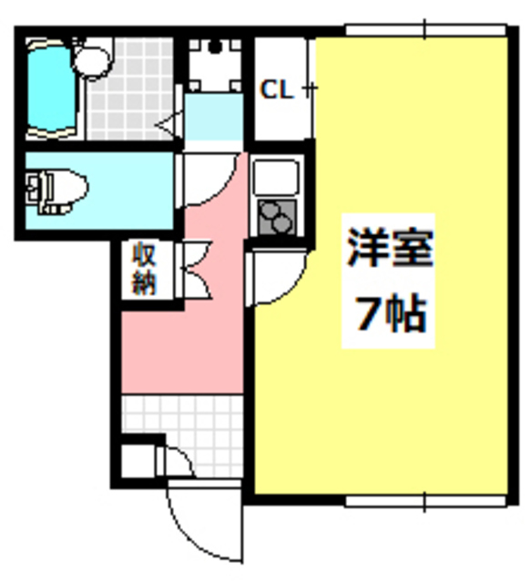 摂津市一津屋のアパートの間取り