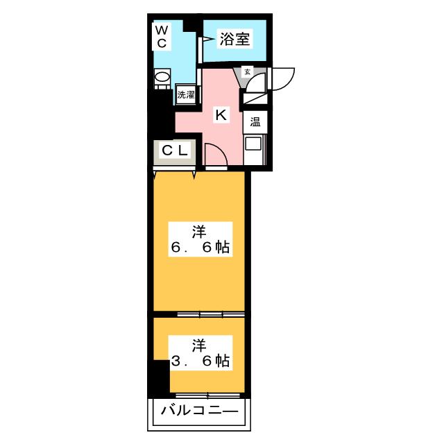 アクシーズタワー大門町の間取り