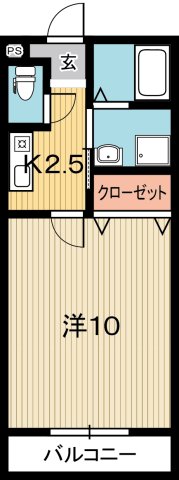 高知市池のマンションの間取り