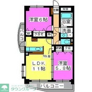 福岡市早良区重留のマンションの間取り