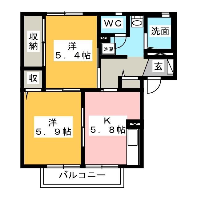 フォレストコートＡの間取り