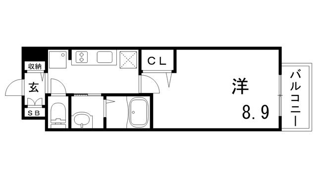 MJC神戸ハーバーウエストの間取り