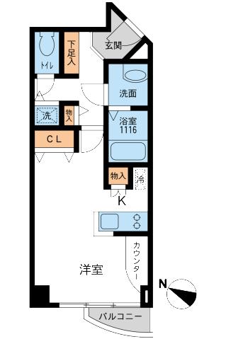 ＴＫ田園調布レディースフラッツの間取り