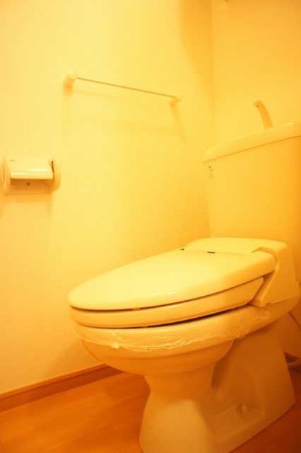 トイレ　トイレはシャワー付き洗浄便座で快適です