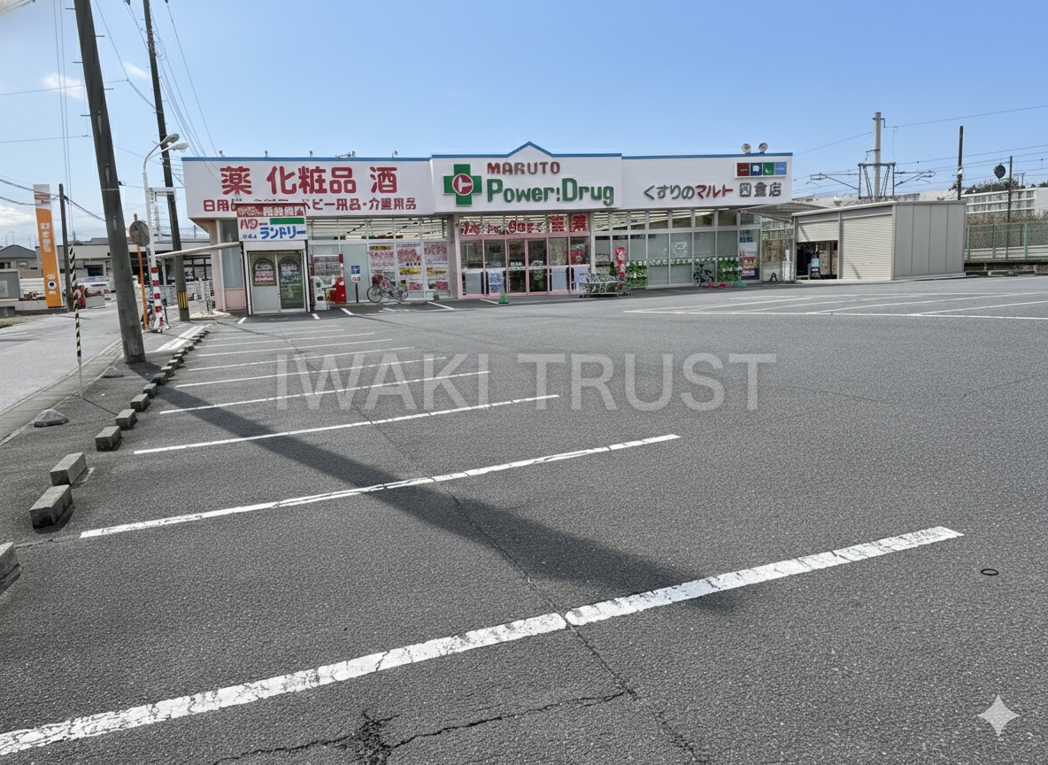 ドラックストア　くすりのマルトパワードラッグ四倉店（ドラッグストア）まで138m