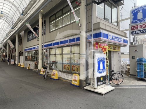 コンビニ　ローソン 阪急淡路駅前通店（コンビニ）まで200m
