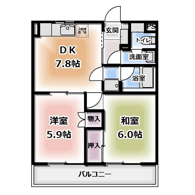 エスポワール下島の間取り写真