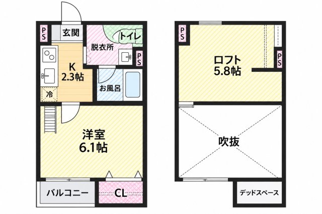 ユニコカーサの間取り写真