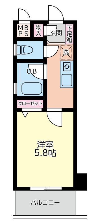 セントラルヒルズ5番館の間取り写真