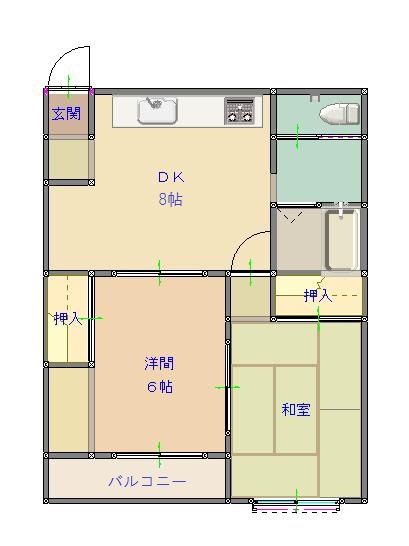 コーポトータスの間取り