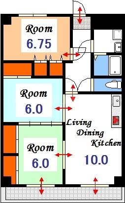 桃の里マンションの間取り