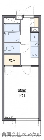 レオパレス東山山麓の間取り