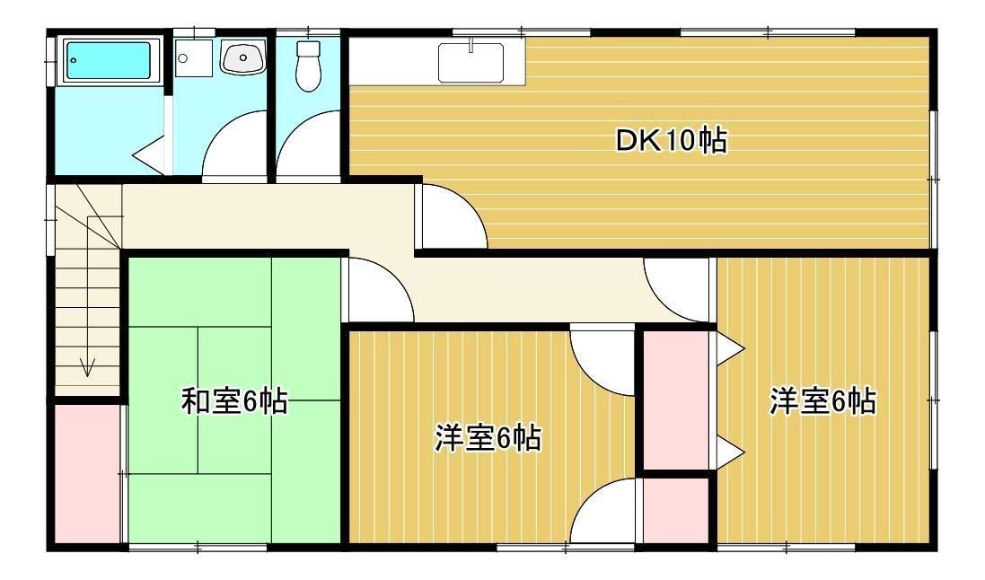 村川借家の間取り