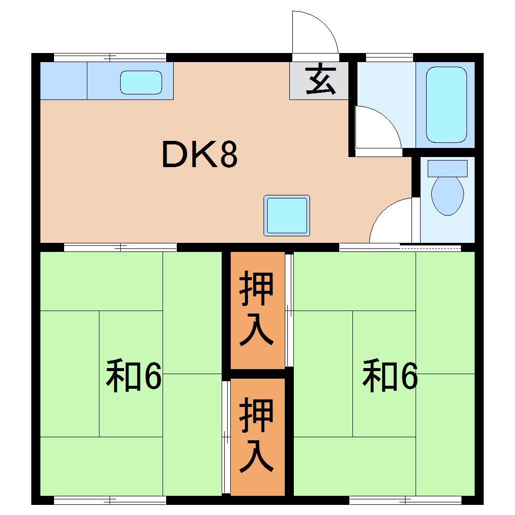 草野コーポの間取り