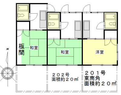 コーポ藤の間取り