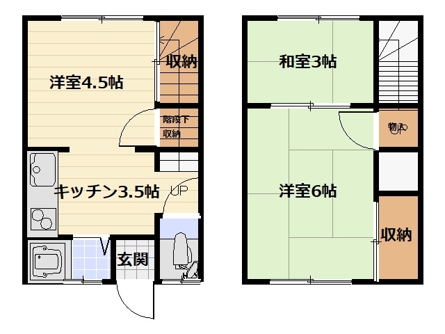 第２古谷荘の間取り