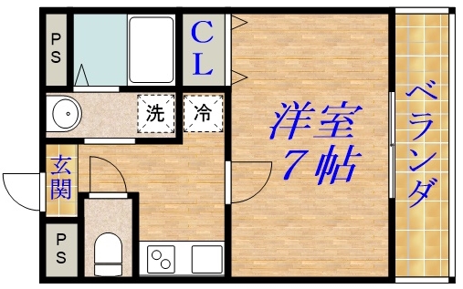 ヴィラナリー太子橋今市の間取り