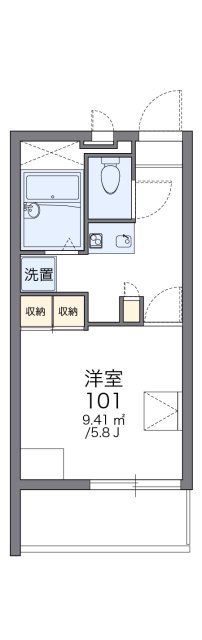 広島市中区江波二本松のマンションの間取り