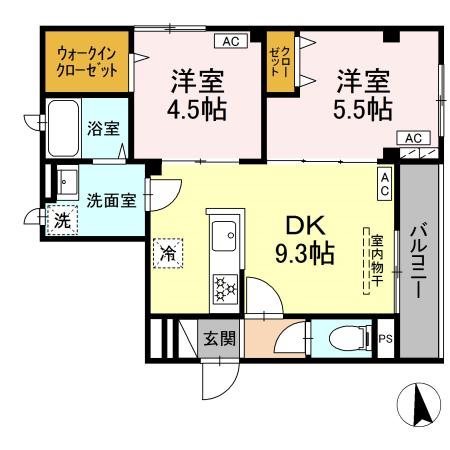 Ｖｉｌｌａ　Ｄｅｌ　Ｓｏｌ　Vの間取り