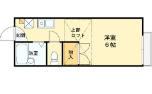 枚方市走谷のアパートの間取り