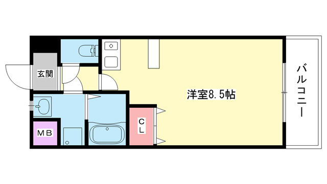 豊中市上新田のマンションの間取り