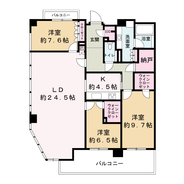 グランドメゾン大阪上本町の間取り