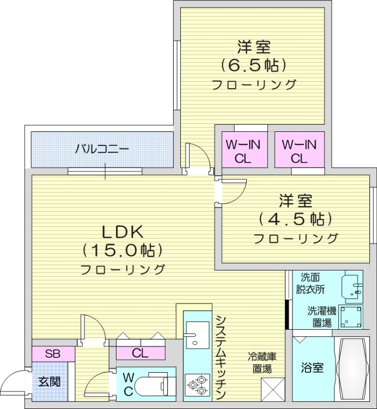 Akatsukiの間取り