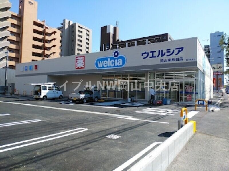 【岡山市北区厚生町のマンションのドラックストア】