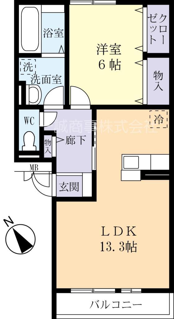 フラワーガーデン青柳の間取り