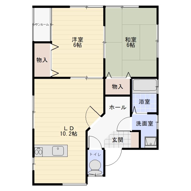 上川原ハウスの間取り