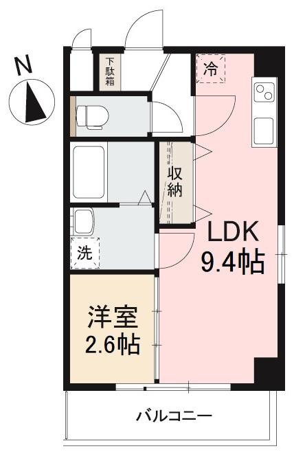 高松市通町のマンションの間取り