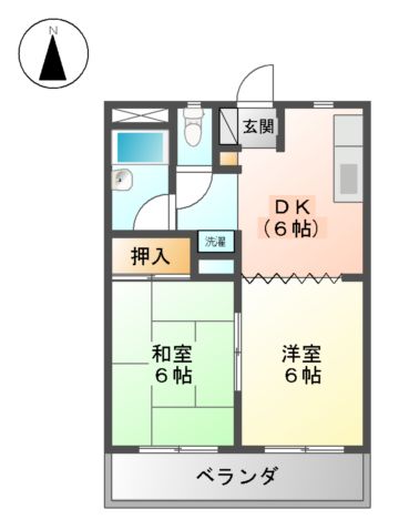 コーポ白壁の間取り