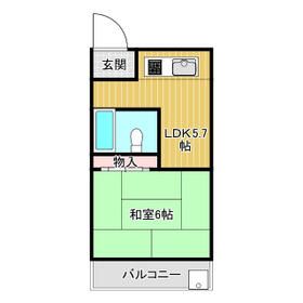 府中市府中町のマンションの間取り