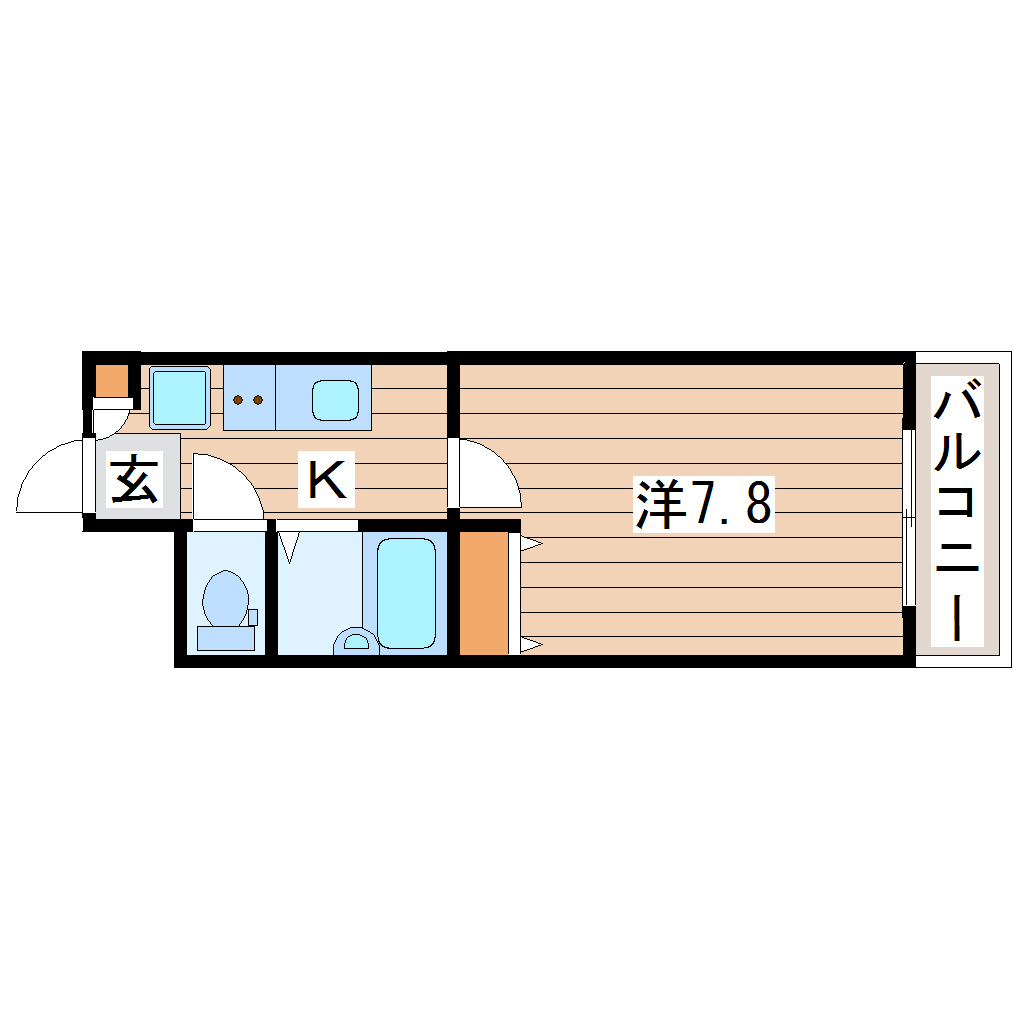 【ドルトワール南笹口の間取り】