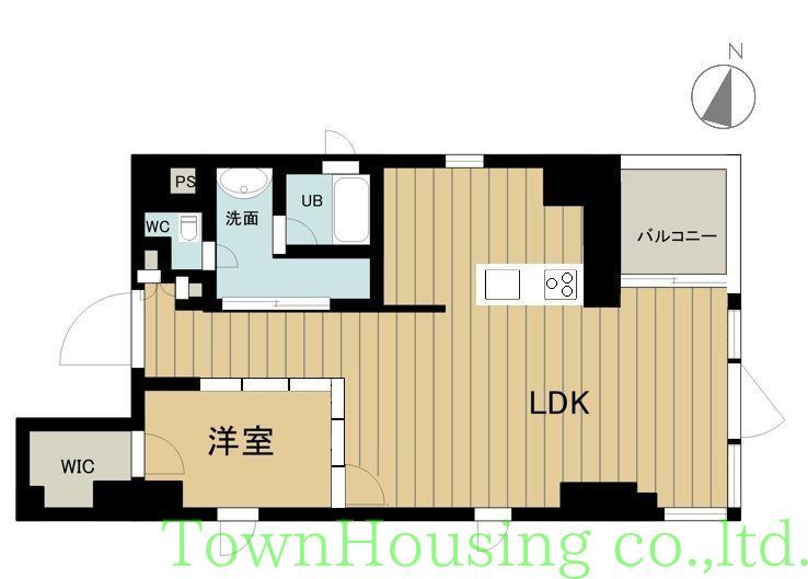 港区赤坂のマンションの間取り