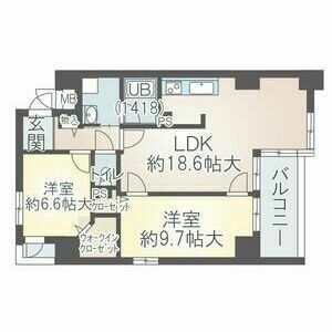 名古屋市東区橦木町のマンションの間取り