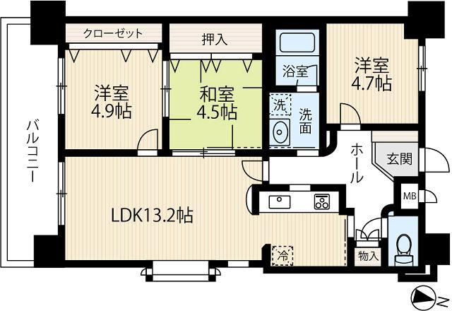 コロナール春日IIの間取り