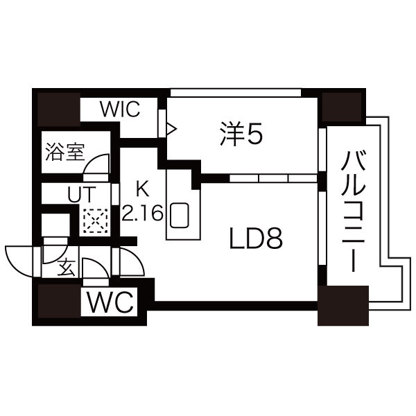 【札幌市中央区南五条東のマンションの間取り】