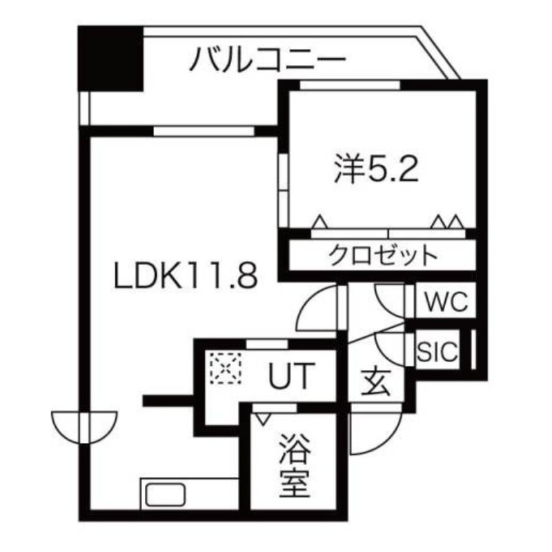 ラ・ソレイユ南2条の間取り