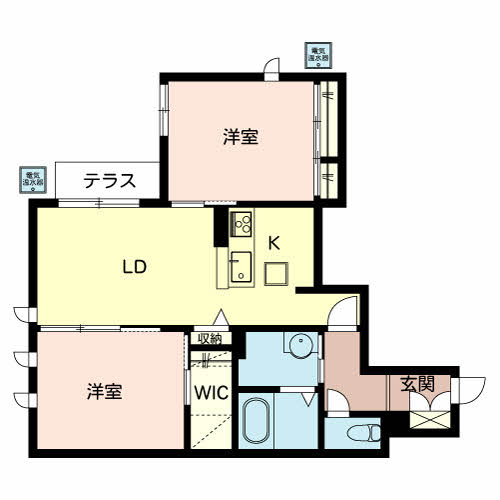 相生市栄町のアパートの間取り