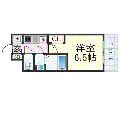 エスリード大阪プライムゲートの間取り