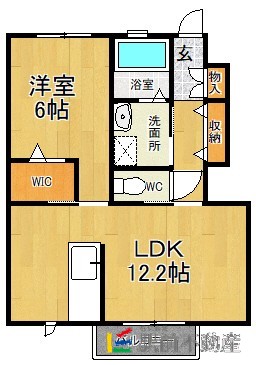 朝倉郡筑前町朝園のアパートの間取り