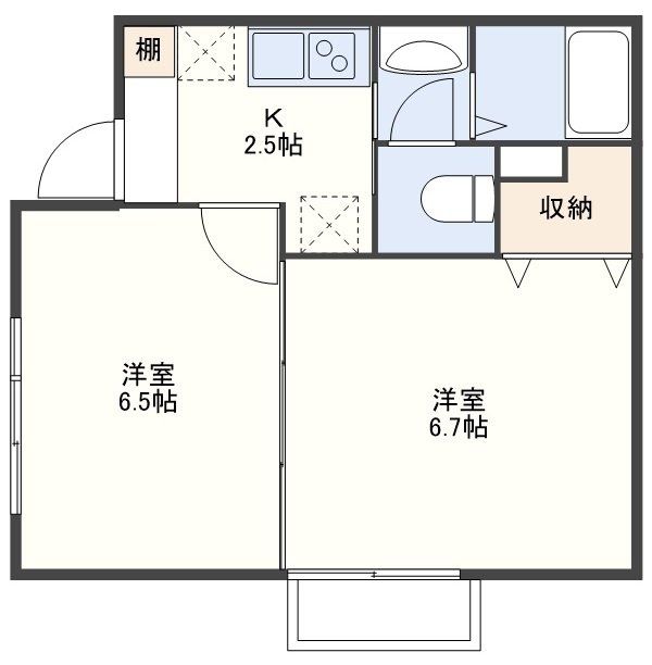 ビバリーヒルズ諏訪の間取り