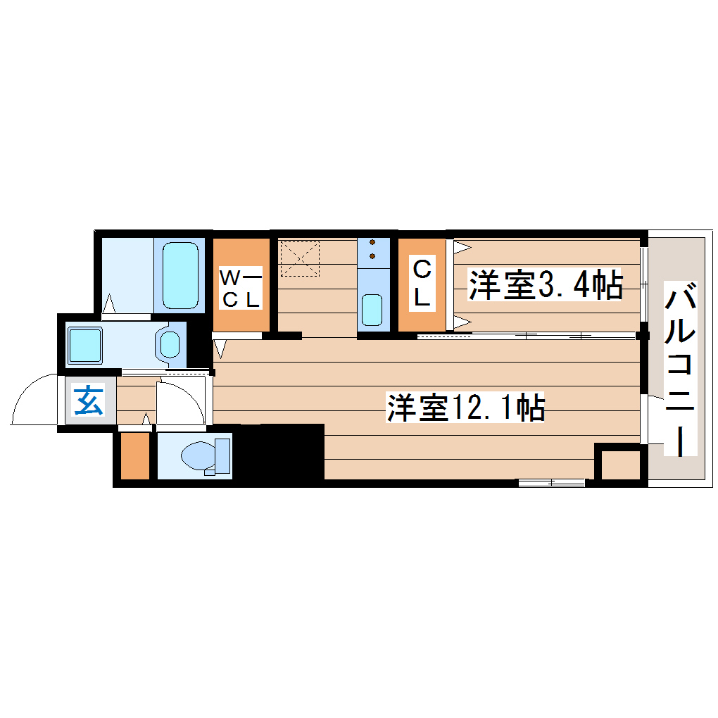 【榴ヶ岡YSコートの間取り】