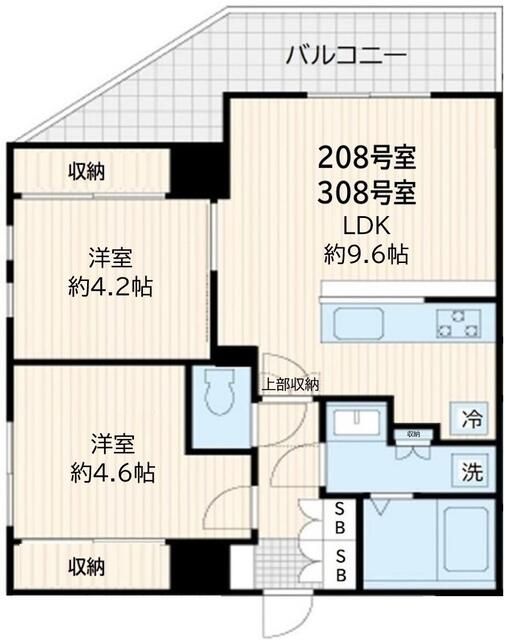 アルカンシエル新宿大京町の間取り