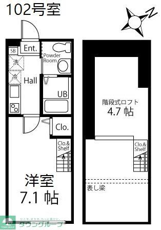 逗子市逗子のアパートの間取り