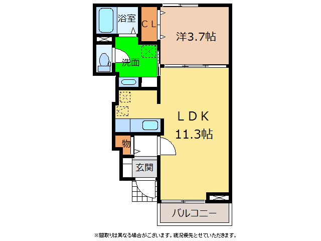 プレアヴェニューＤの間取り